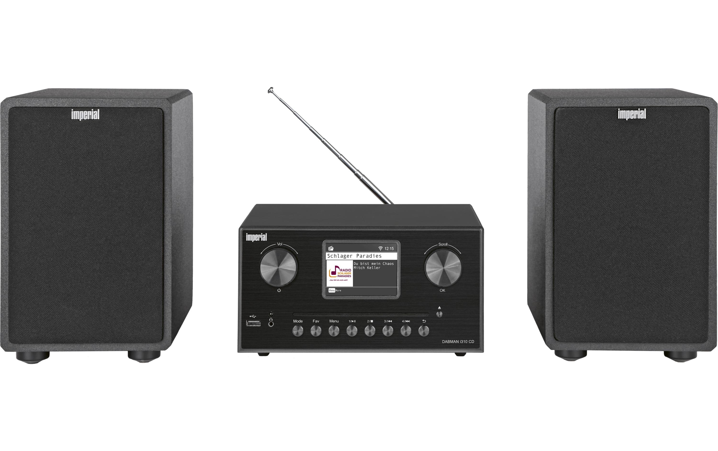 Imperial Micro-HiFi Anlage Dabman i310 CD Schwarz Imperial Micro-HiFi Anlage Dabman i310 CD Schwarz