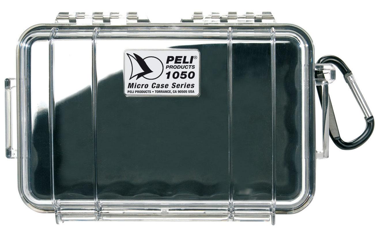 Peli Schutzkoffer Micro Case 1050 Schwarz; Transparent