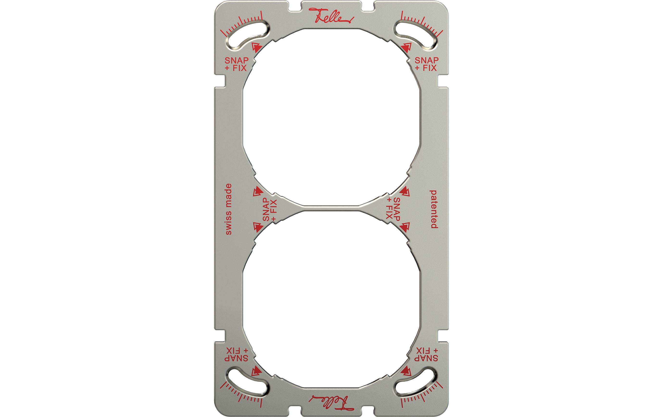 Feller EDIZIOliv Befestigungsplatte 2 x 1 oder 1 x 2 Senkrecht oder Waagrecht Feller EDIZIOliv Befestigungsplatte 2 x 1 oder 1 x 2 Senkrecht oder Waagrecht