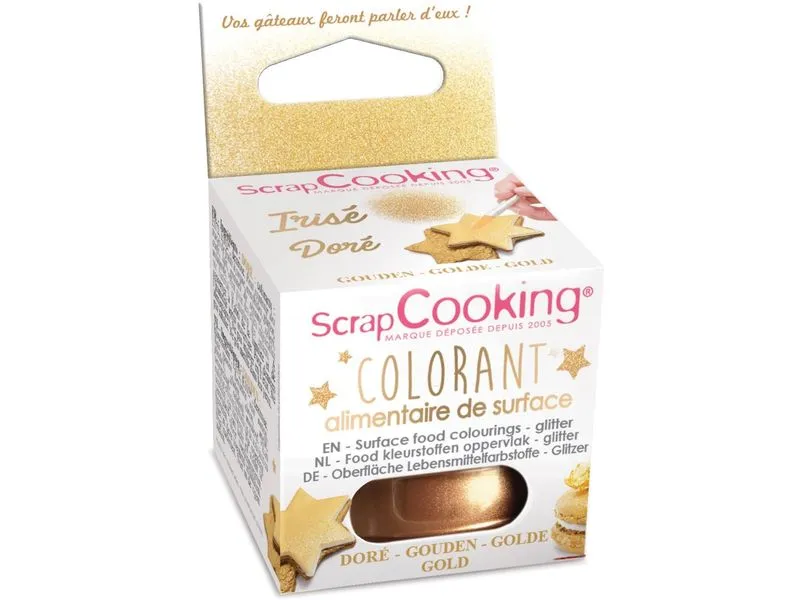 ScrapCooking Lebensmittelpuder Glitzer Gold 5 g ScrapCooking Lebensmittelpuder Glitzer Gold 5 g
