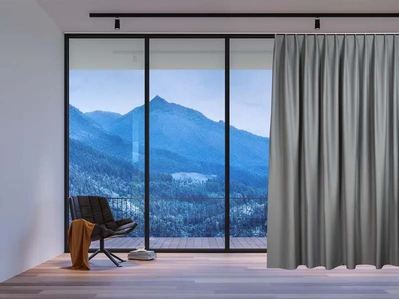Casa Leon Nachtvorhang 140 cm x 245 cm, Grau