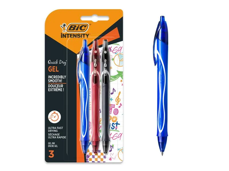 BIC Gelschreiber Gel-ocity Quick Dry Set von 3 Stück BIC Gelschreiber Gel-ocity Quick Dry Set von 3 Stück