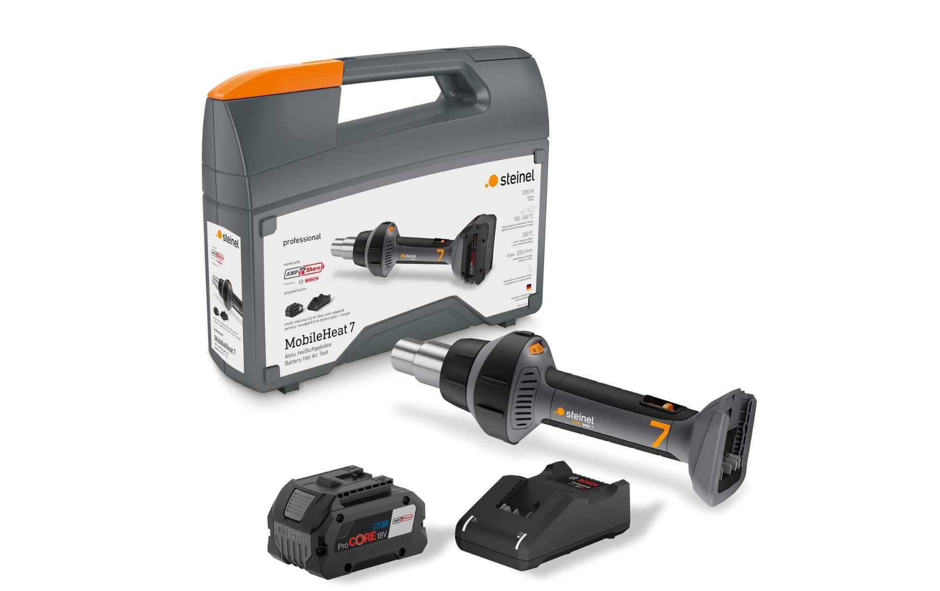 Steinel Akku-Heissluftgebläse MH 7 Set
