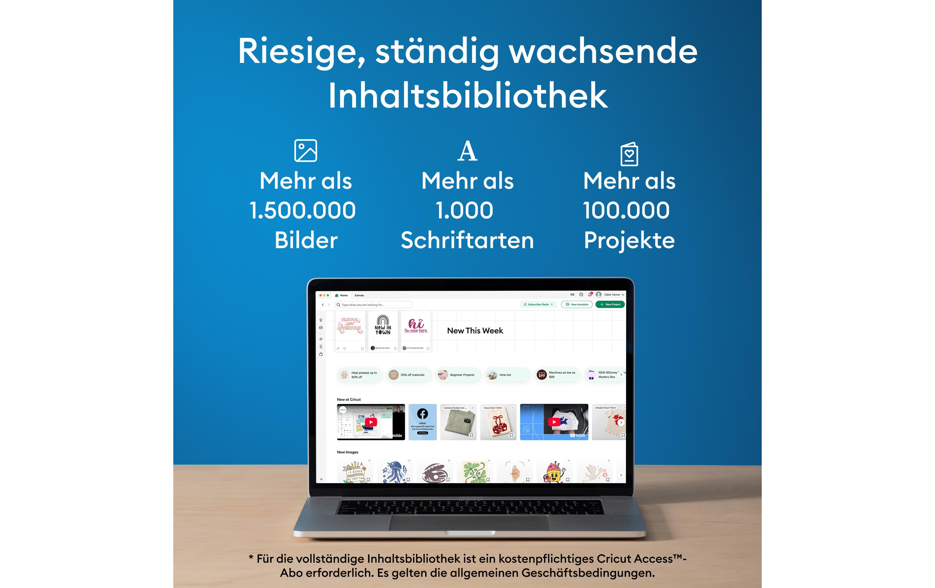 Cricut Schneideplotter Cricut Joy + Essential-Bundle, Blau