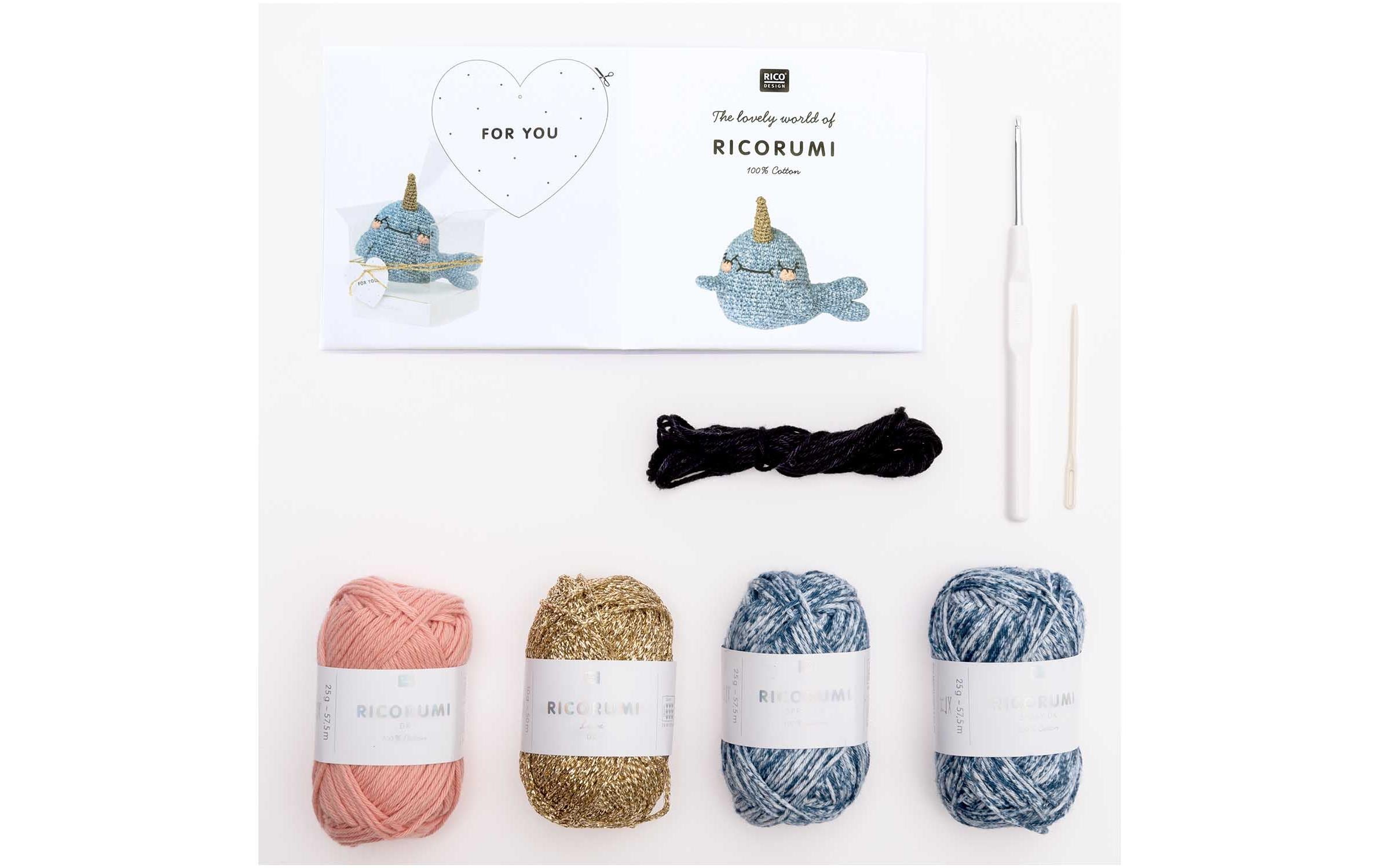 Rico Design Häkelset Creative Ricorumi Narwal Rico Design Häkelset Creative Ricorumi Narwal