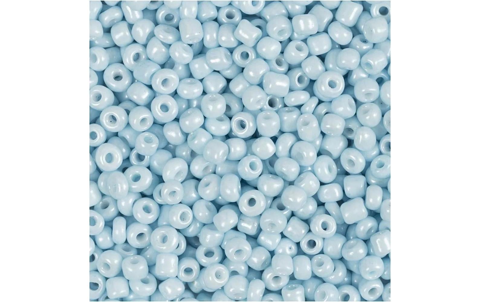 Creativ Company Rocailles-Perlen Glasperlen Hellblau