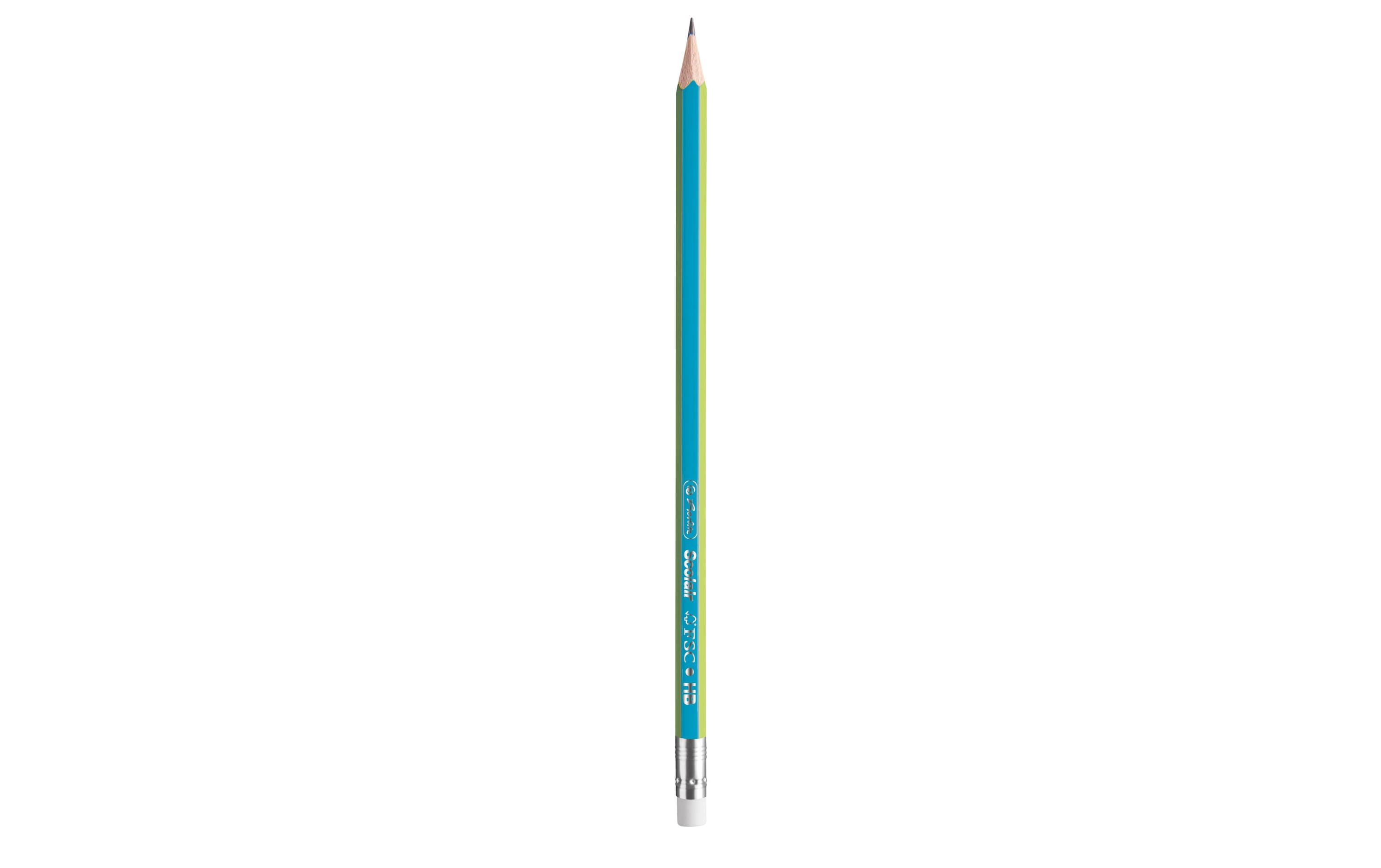 Herlitz Bleistift GREENline Blau-Grün, 4 Stück