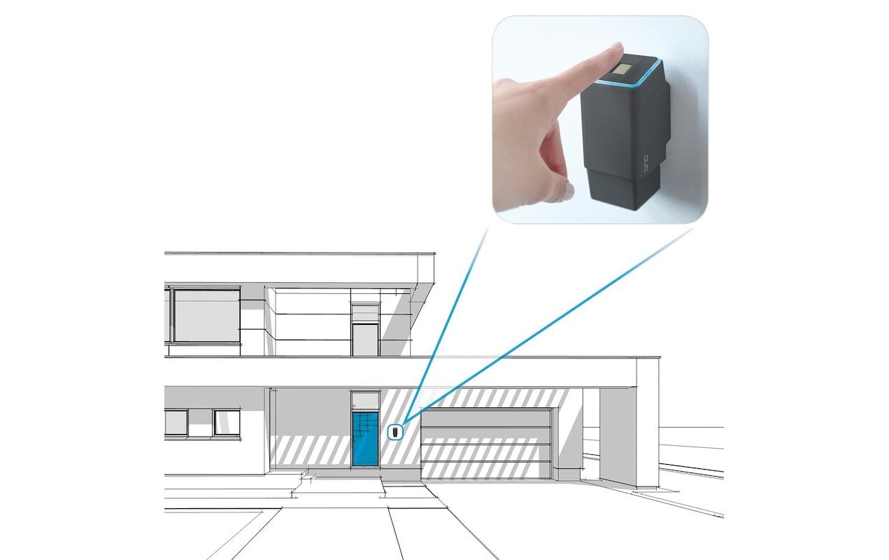 ekey uno Funk Fingerabdruck Sensor mit Akku für Eqiva Türöffner