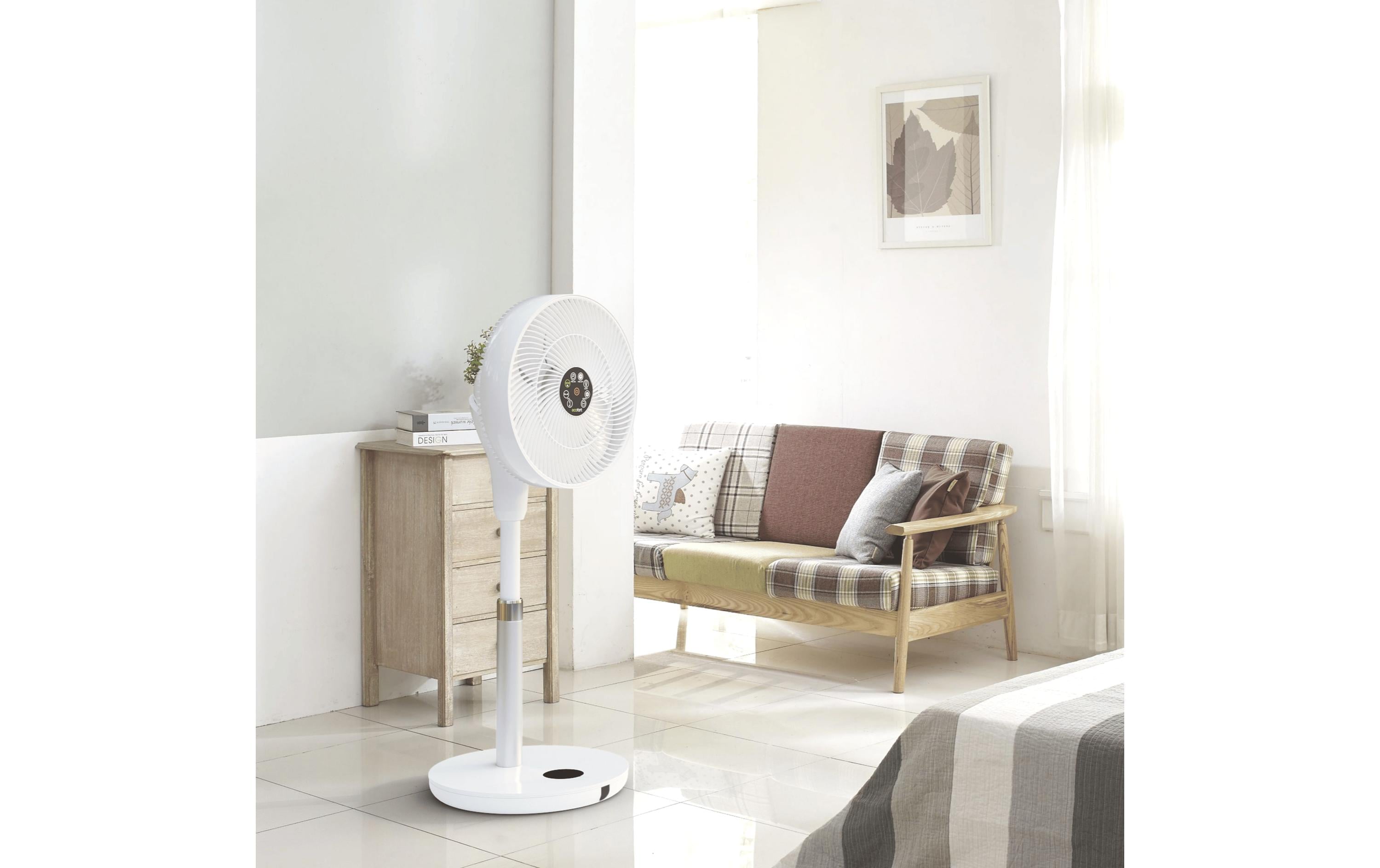 Ecofort Standventilator ecoQ SilentAir Uno Weiss
