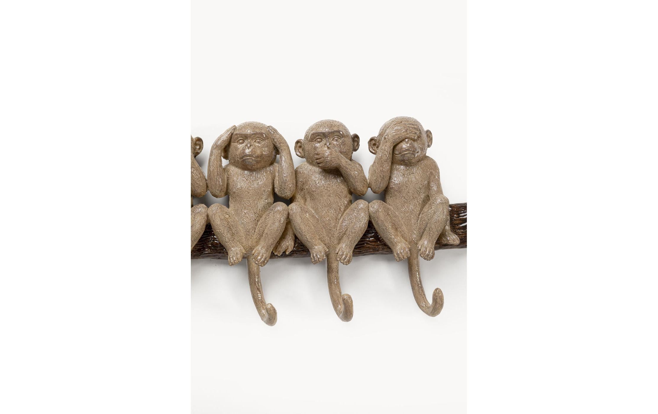 Kare Wandgarderobe Six Monkeys 59 x 19 cm