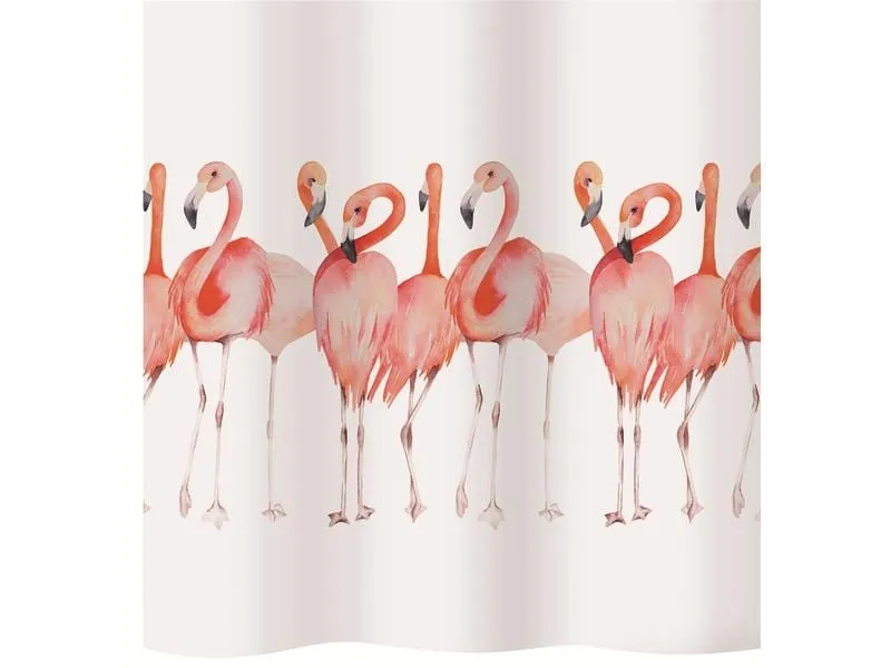 diaqua® Duschvorhang Flamingo 180 x 200 cm, Rosa/Weiss diaqua® Duschvorhang Flamingo 180 x 200 cm, Rosa/Weiss