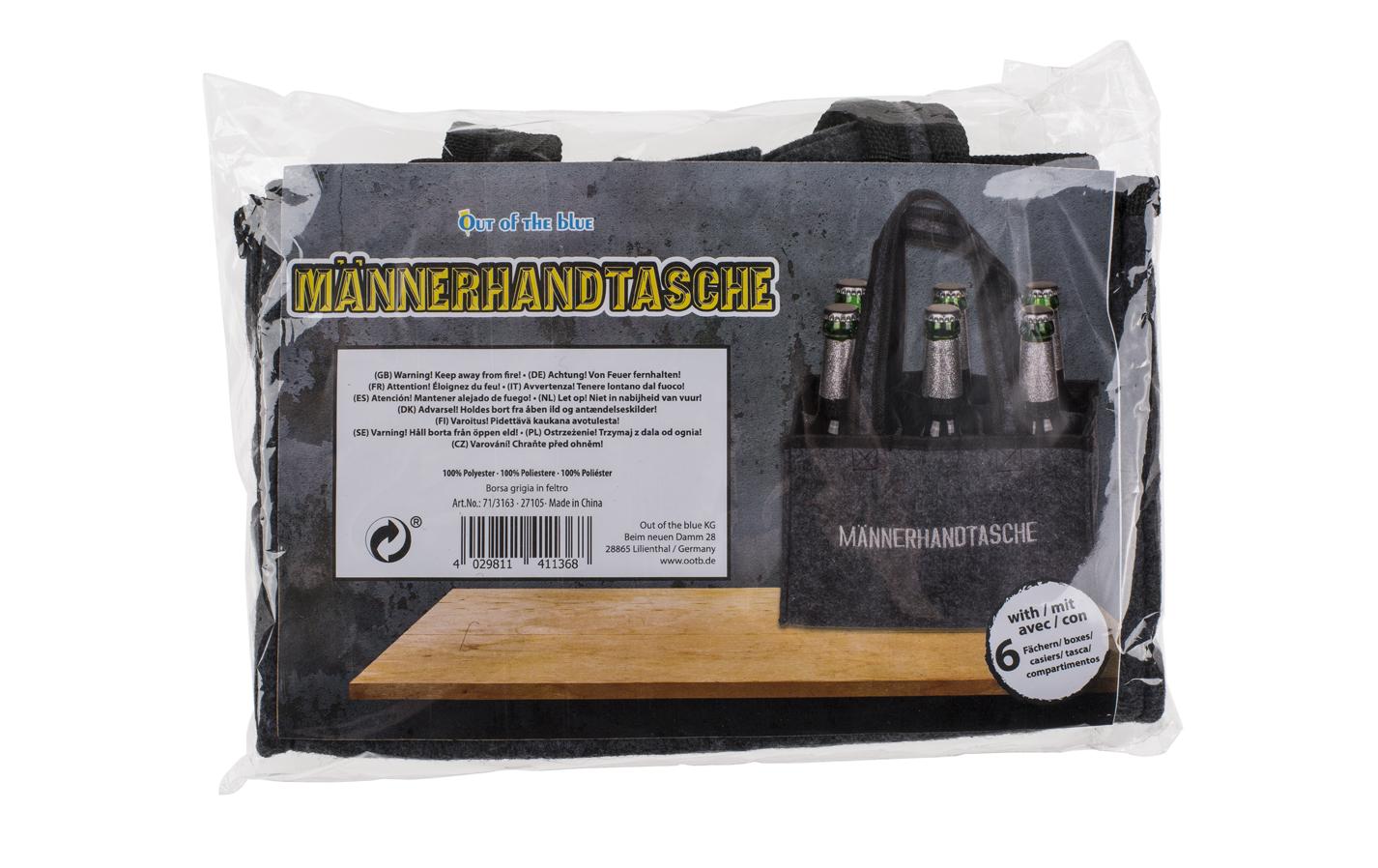 Partyartikel Flaschenhalter mit 6 Fächern