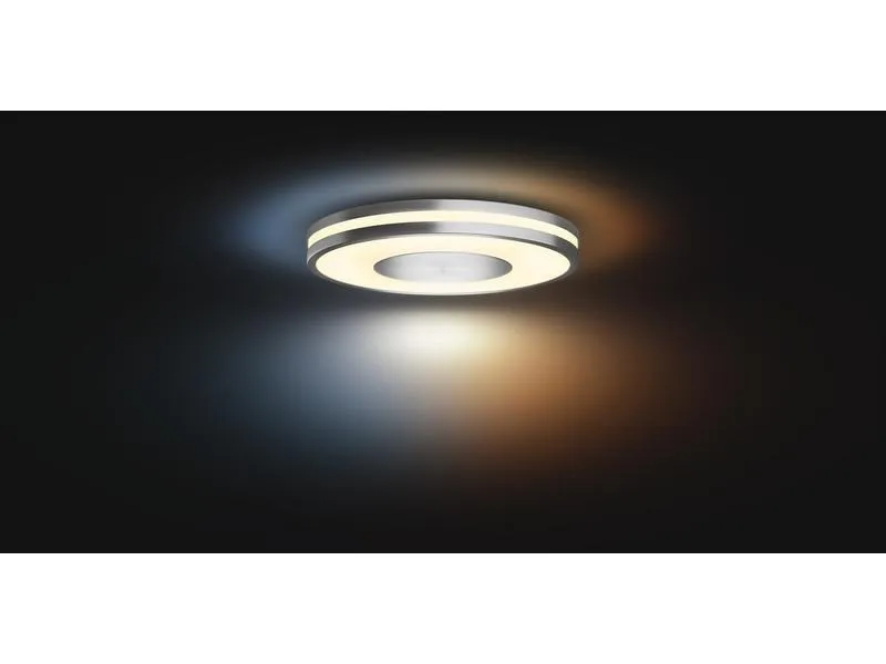 Philips Hue White Amb. Being Deckenleuchte silber 2400 lm + Dimmer