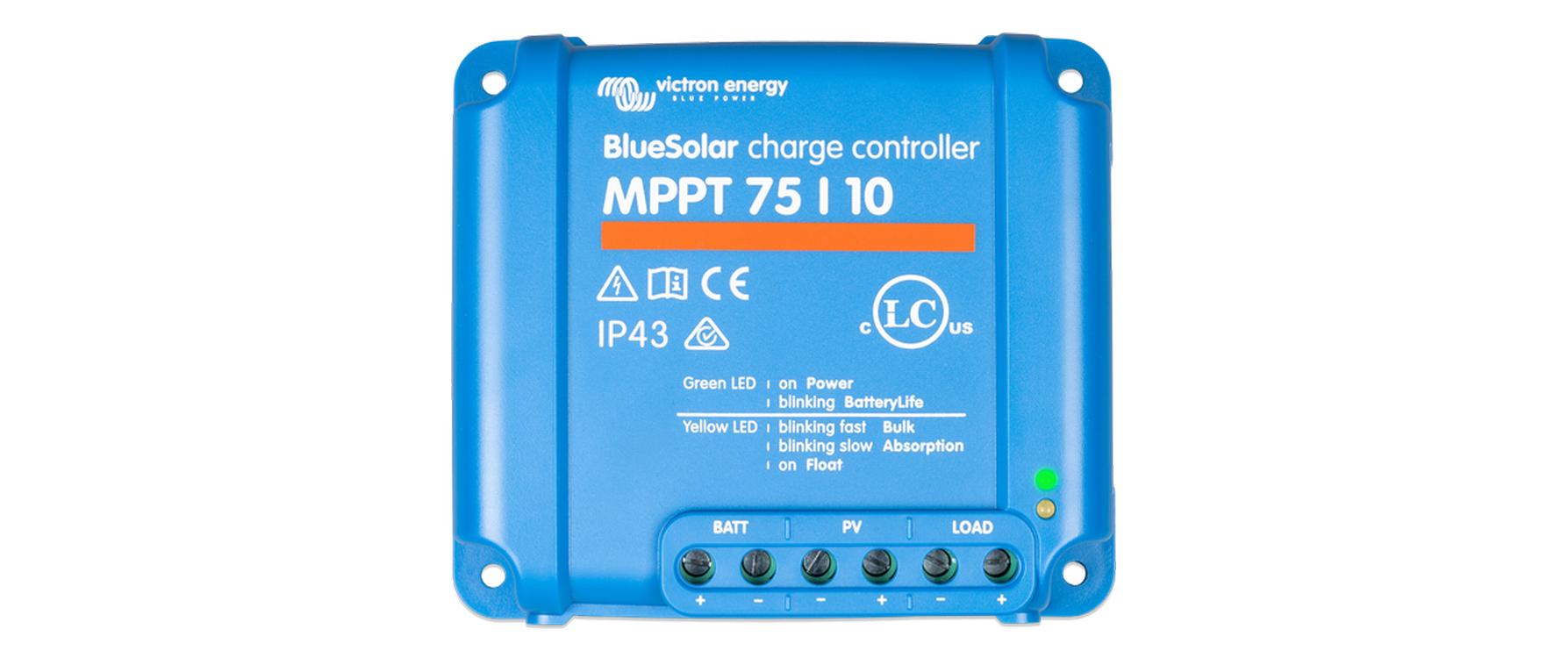 Victron Solarladeregler BlueSolar MPPT 75/10 12-24 V 10A Victron Solarladeregler BlueSolar MPPT 75/10 12-24 V 10A