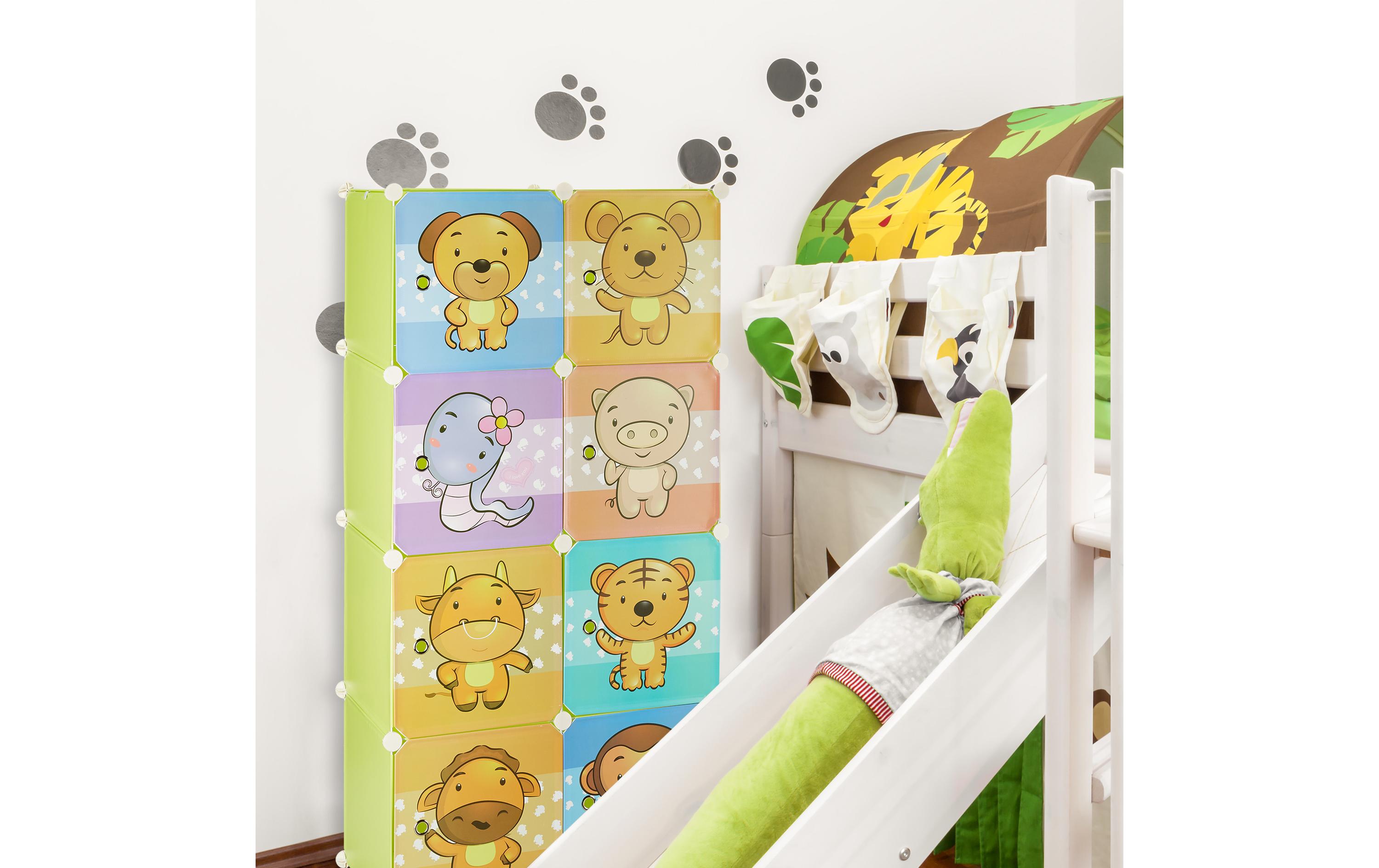 relaxdays Kinderregal mit Stecksystem