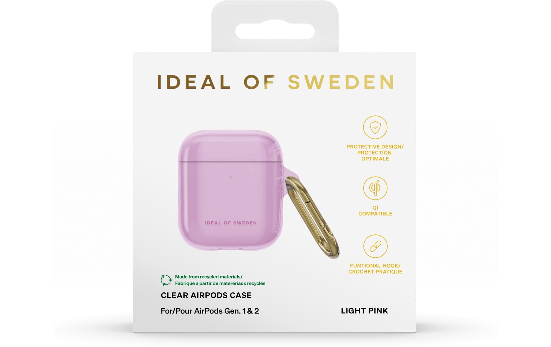 Ideal of Sweden Transportcase AirPods Gen. 1 st/2nd Gen. Pink Clear