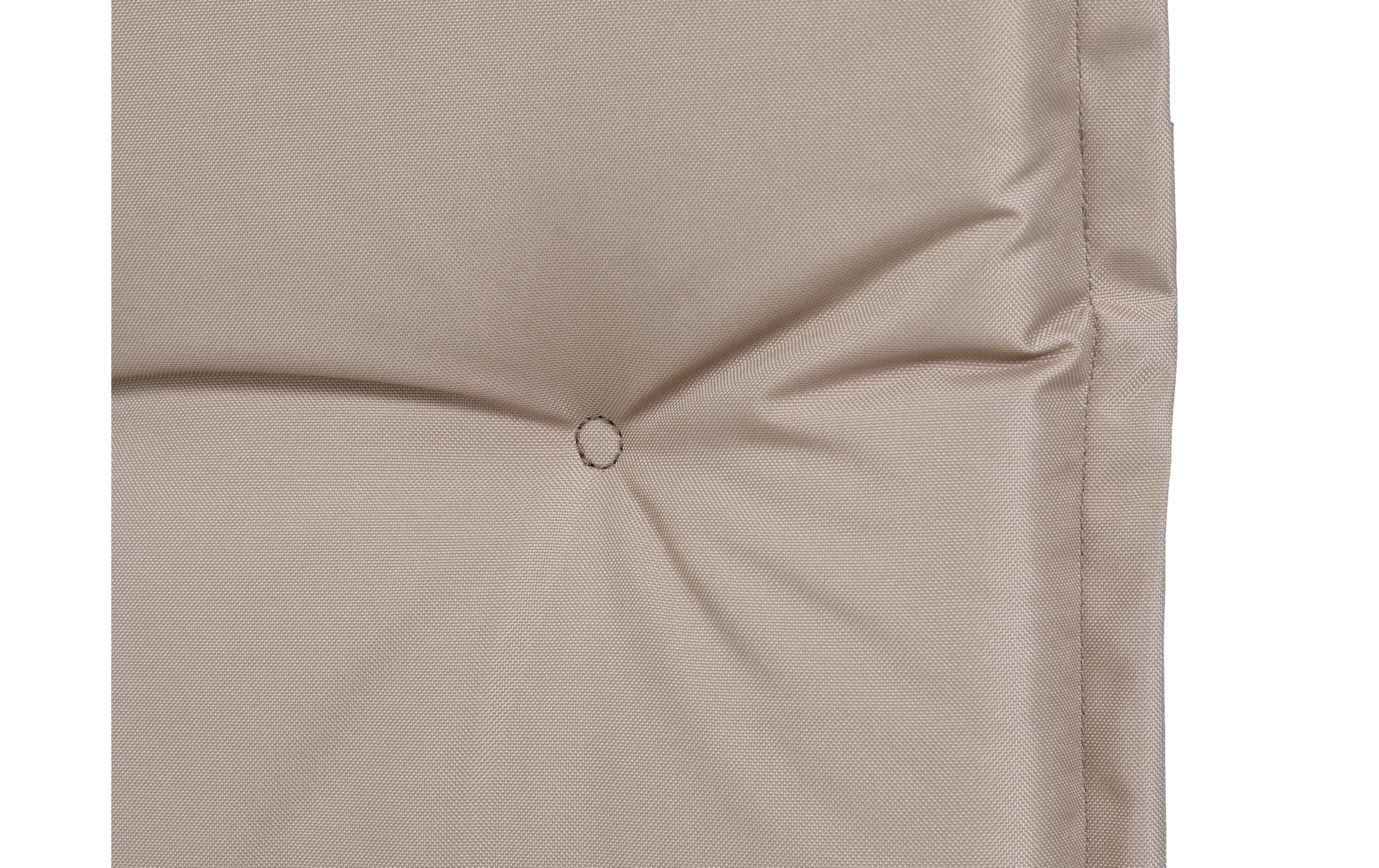 COCON Stuhlauflage Hochlehner Outdoor 118 x 50 cm, Beige, 2er-Set