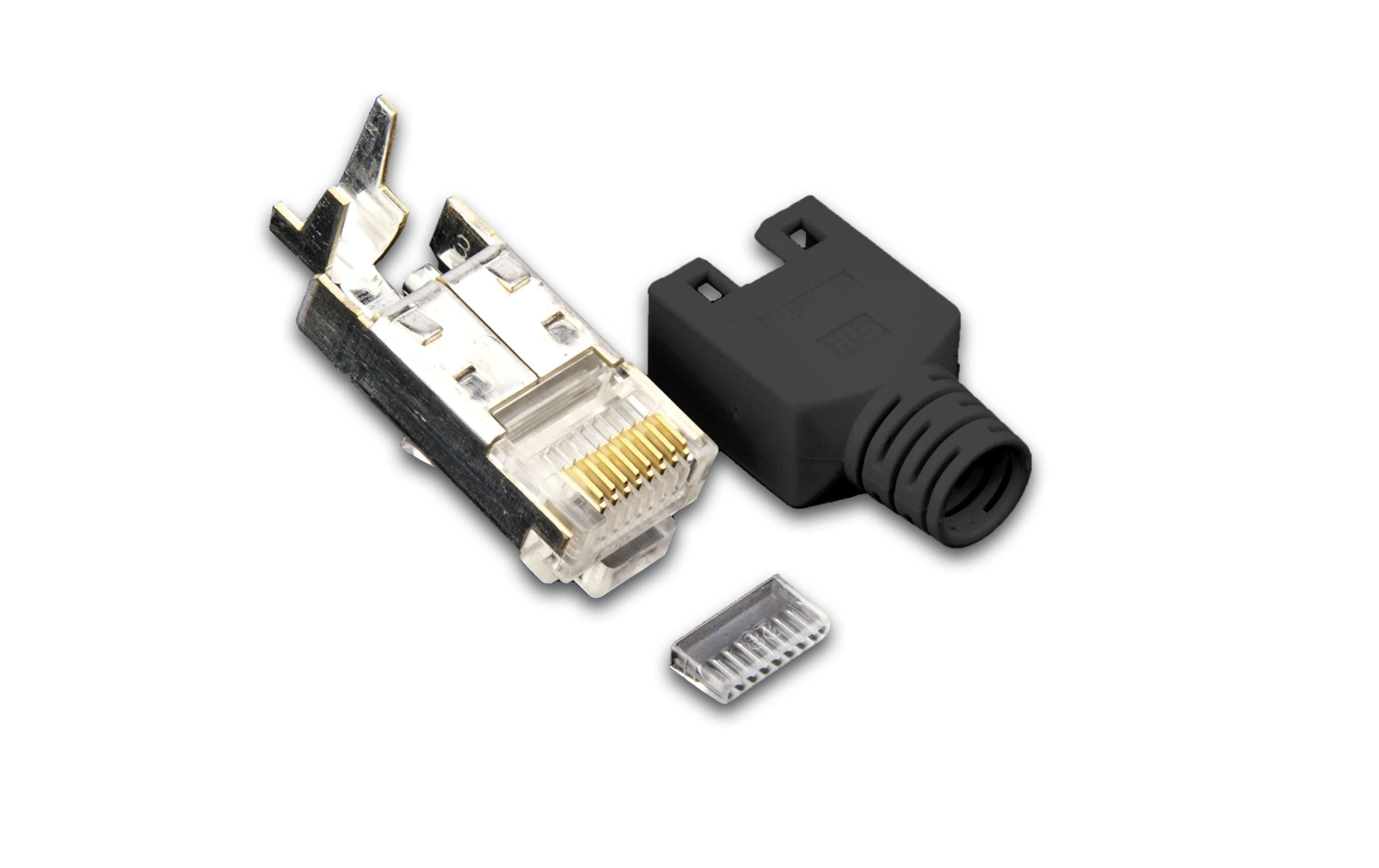 Wirewin Stecker RJ45 Hirose TM11 50 Stück, Schwarz Wirewin Stecker RJ45 Hirose TM11 50 Stück, Schwarz
