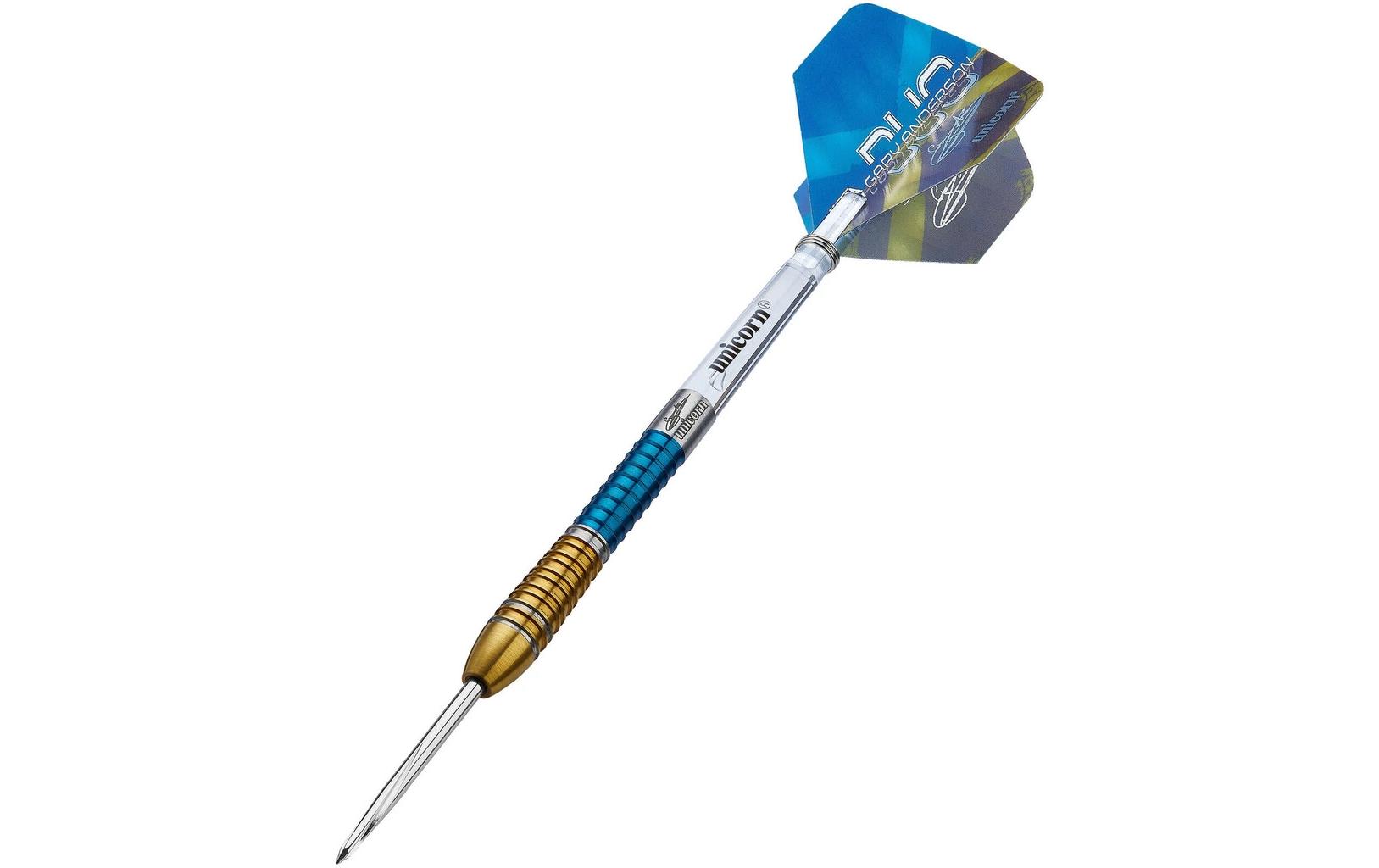 Unicorn Dartpfeile Gary Anderson 6 Duo 21G 3er-Pack, Gold/Blau Unicorn Dartpfeile Gary Anderson 6 Duo 21G 3er-Pack, Gold/Blau
