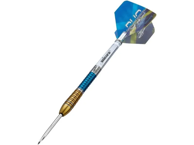 Unicorn Dartpfeile Gary Anderson 6 Duo 21G 3er-Pack, Gold/Blau