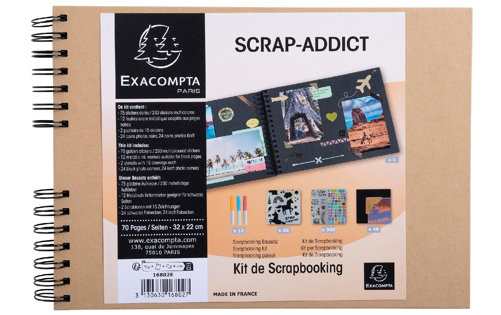 Exacompta Kreativalbum Scrap-Addict Kraft Set Exacompta Kreativalbum Scrap-Addict Kraft Set