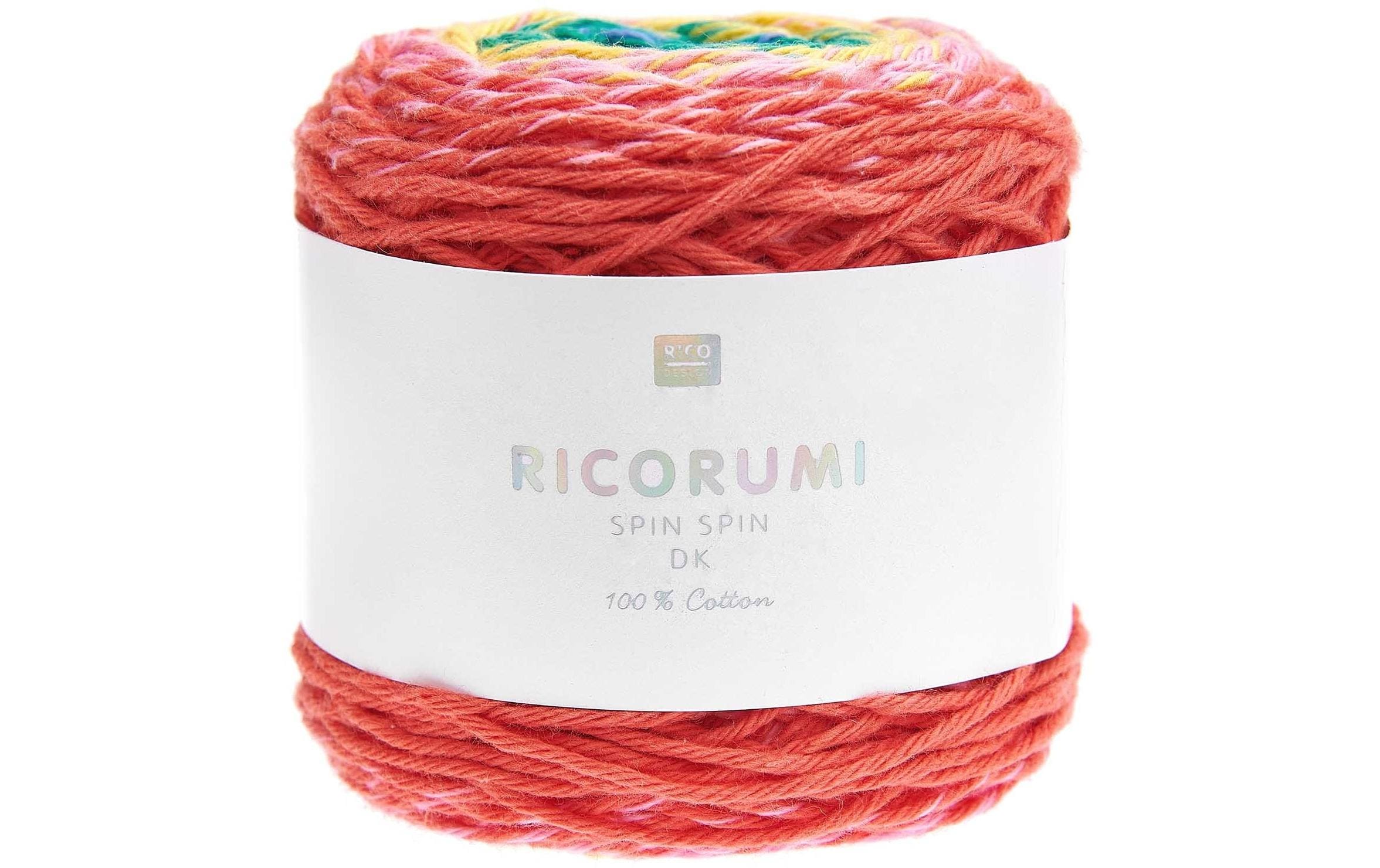 Rico Design Wolle Ricorumi Spin Spin 50 g, Classic Rainbow