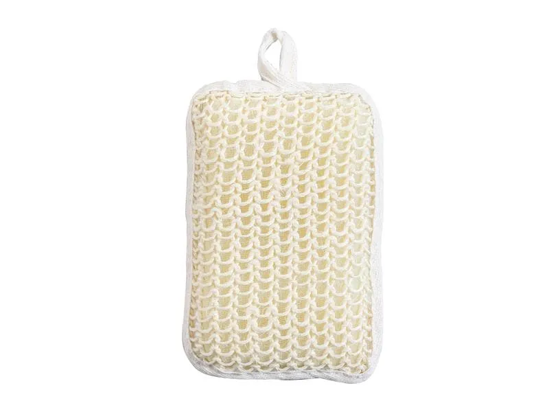 MSV Peelingschwamm aus Sisal 18.5 x 10.5 cm, Weiss MSV Peelingschwamm aus Sisal 18.5 x 10.5 cm, Weiss