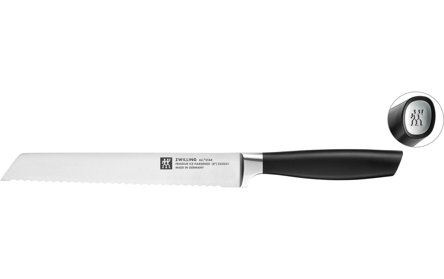 Zwilling Messerblock-Set mit Messer All Star Chromsilber, 7-teilig