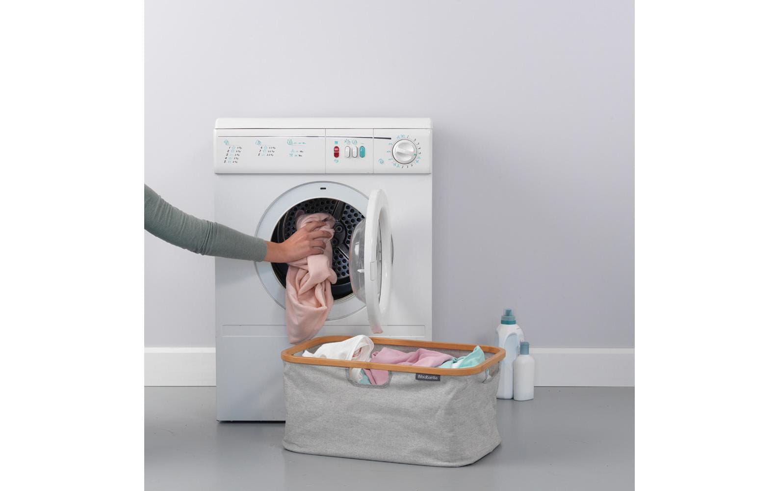 Brabantia Wäschekorb Linn Grau, 40 l