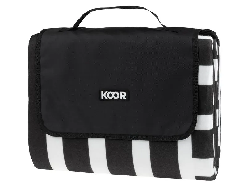 KOOR Picknickdecke Check, Schwarz/Weiss 200 x 250 cm KOOR Picknickdecke Check, Schwarz/Weiss 200 x 250 cm