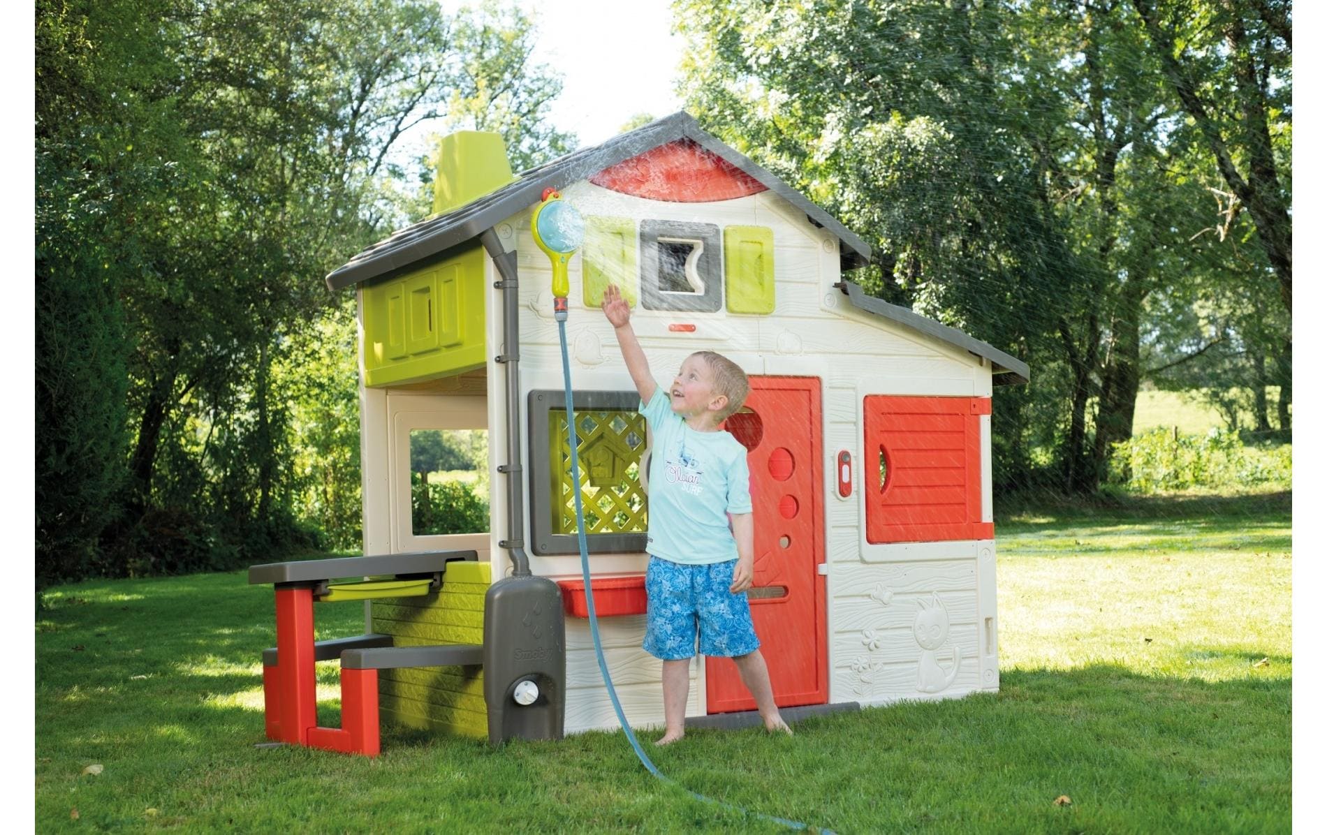 Smoby Zubehör Spielhaus 3-in-1 Gartendusche