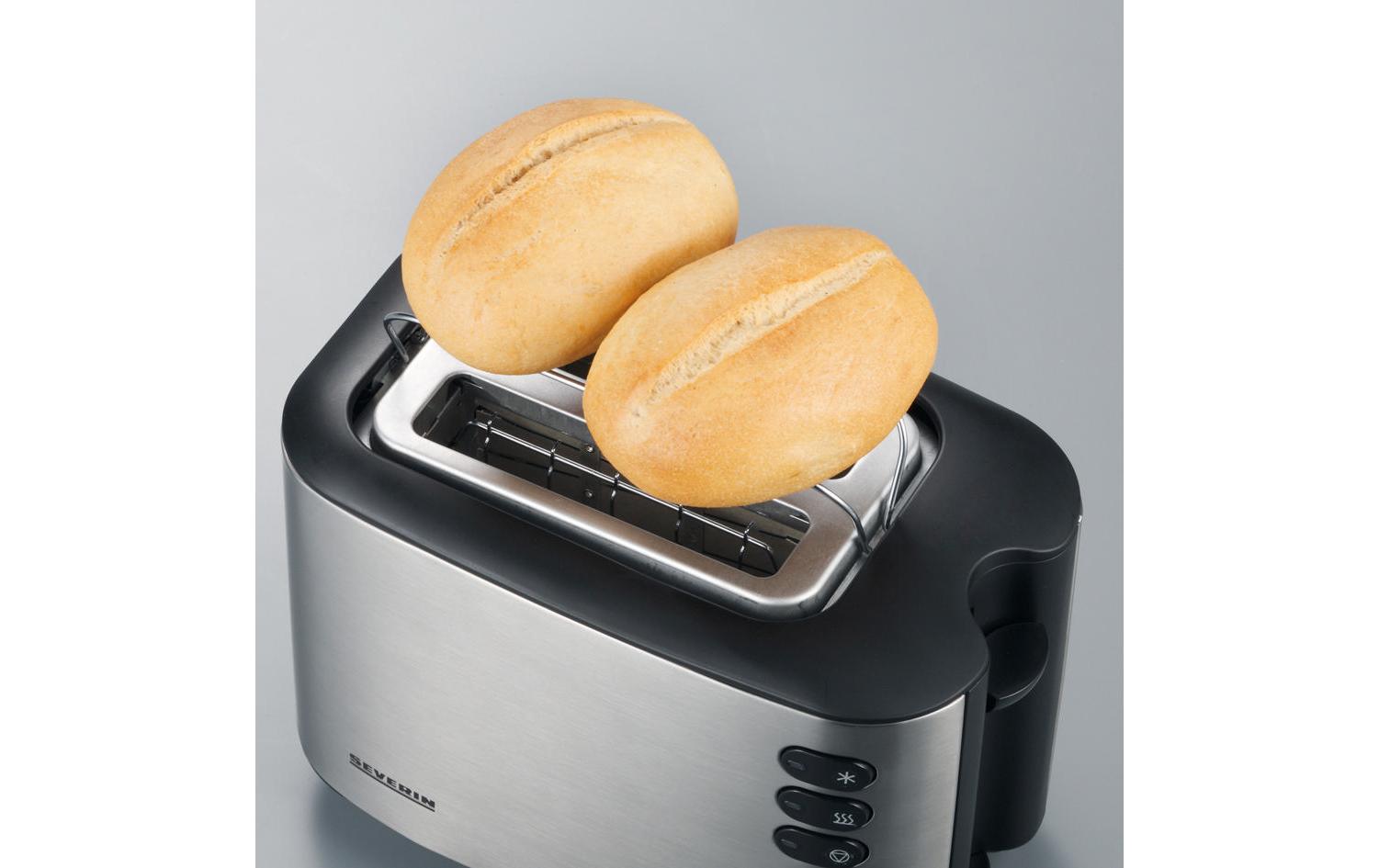 Severin Toaster AT 2514 Schwarz/Silber