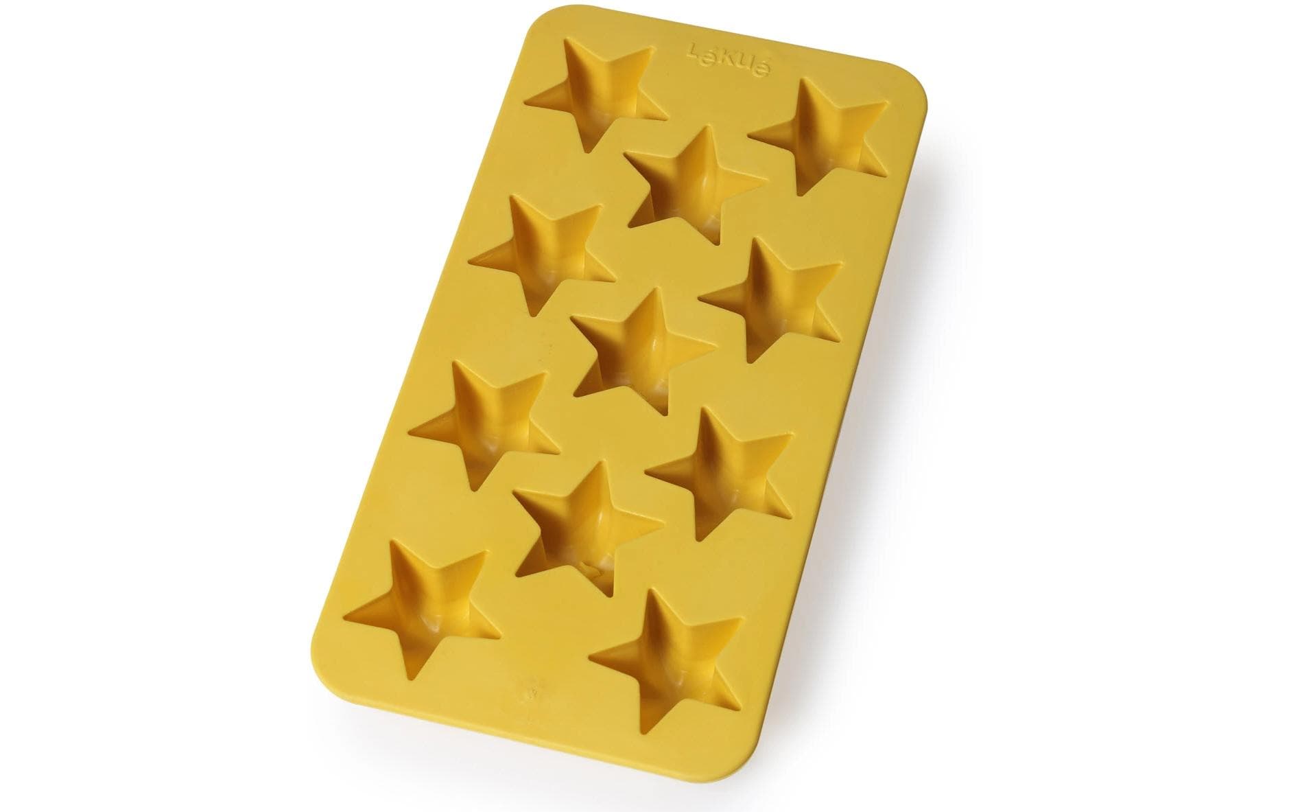 Lékué Eiswürfelform Stern Gelb