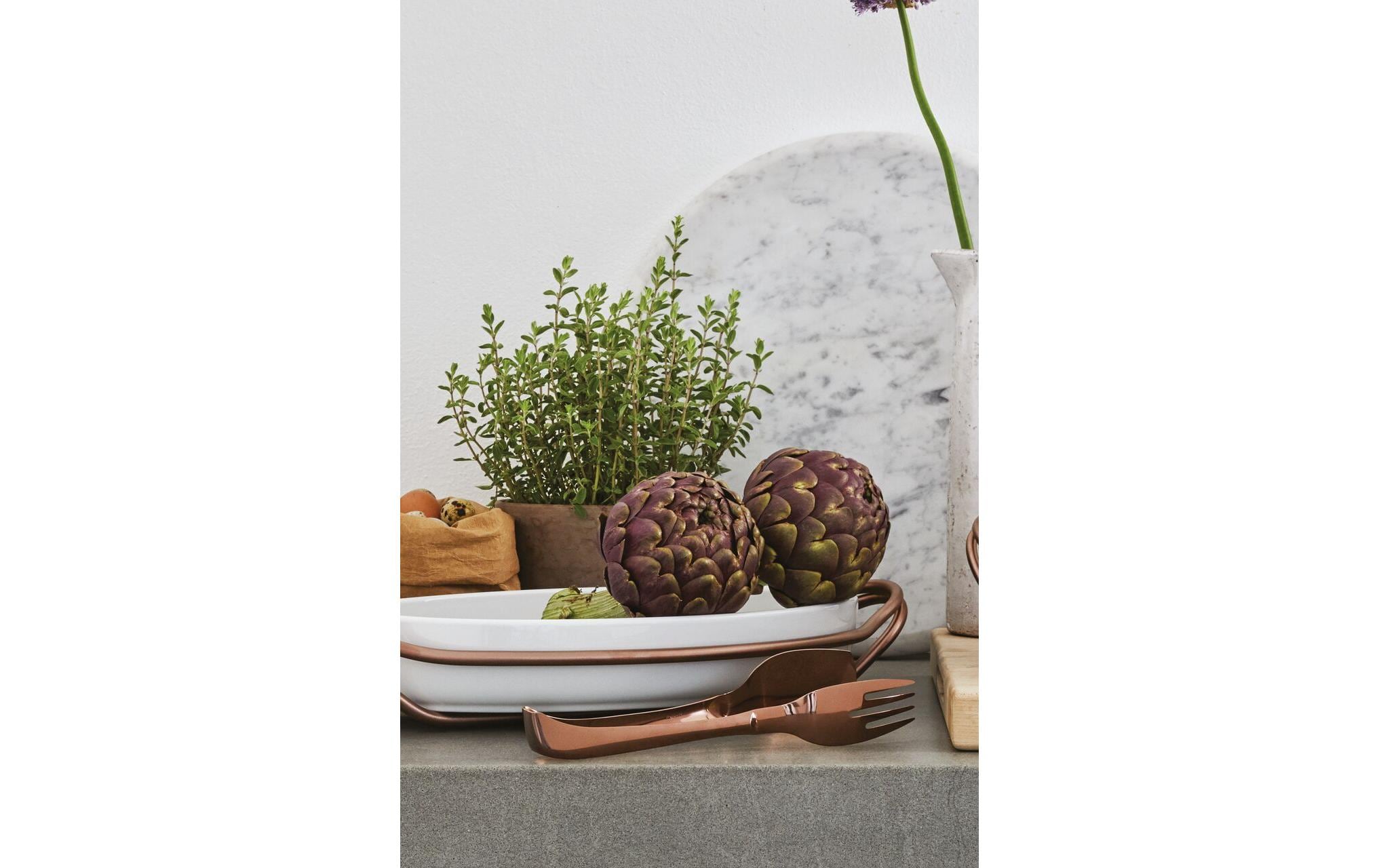 Sambonet Spaghettizange Living Kupfer