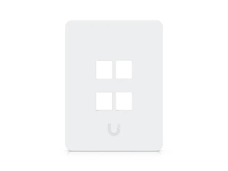 Ubiquiti Vertikal Paintable Keystone Wall Plate 4-Port, 4er-Pack
