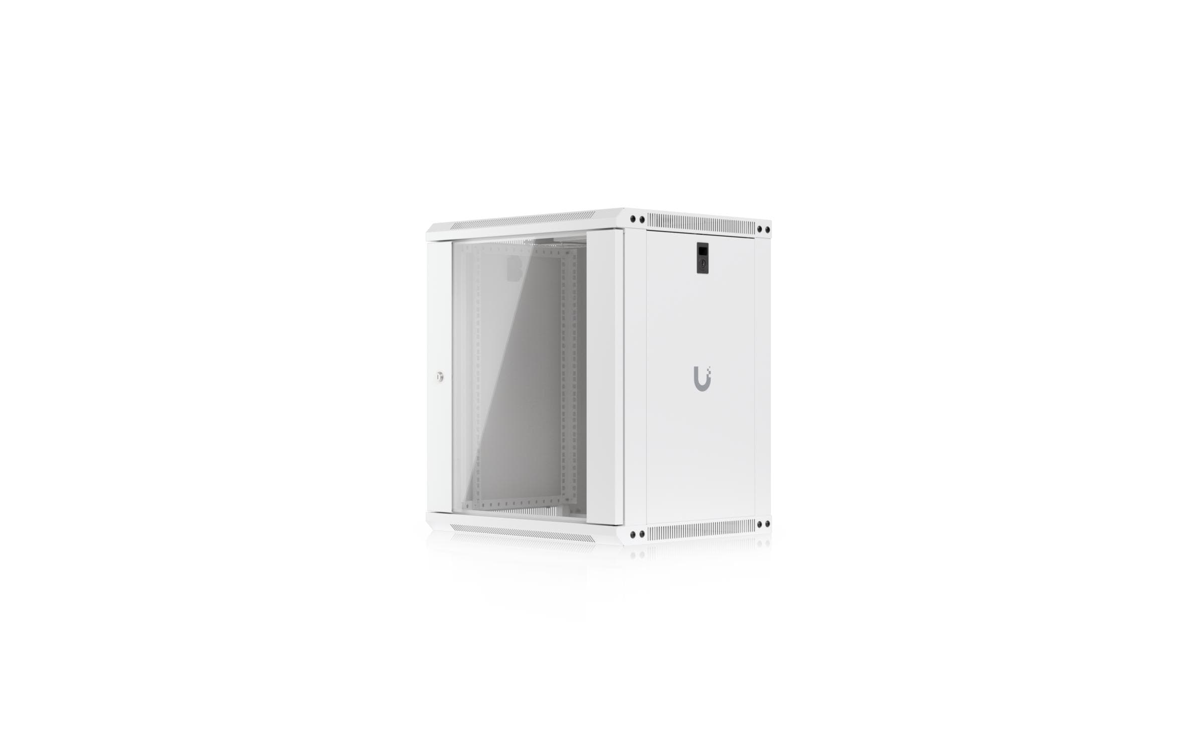 Ubiquiti Wandschrank 12U Rack 19 / 12HE / Weiss, Glastür