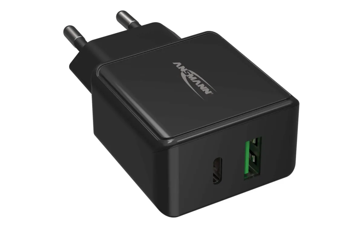 Ansmann USB-Wandladegerät Home Charger HC218PD, 18 W, Schwarz Ansmann USB-Wandladegerät Home Charger HC218PD, 18 W, Schwarz