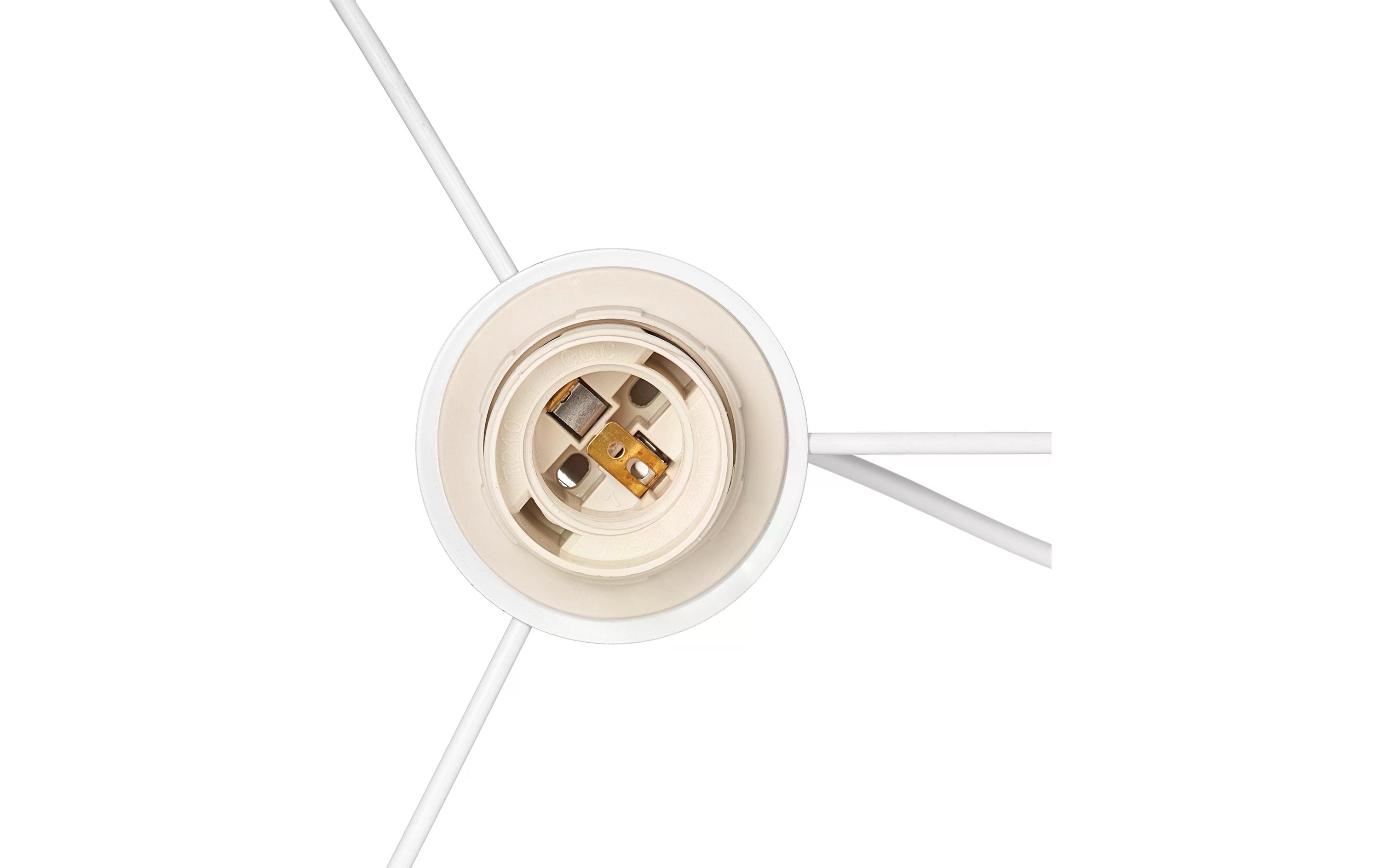 relaxdays Hängelampe Himmel Grau/Rosa/Weiss