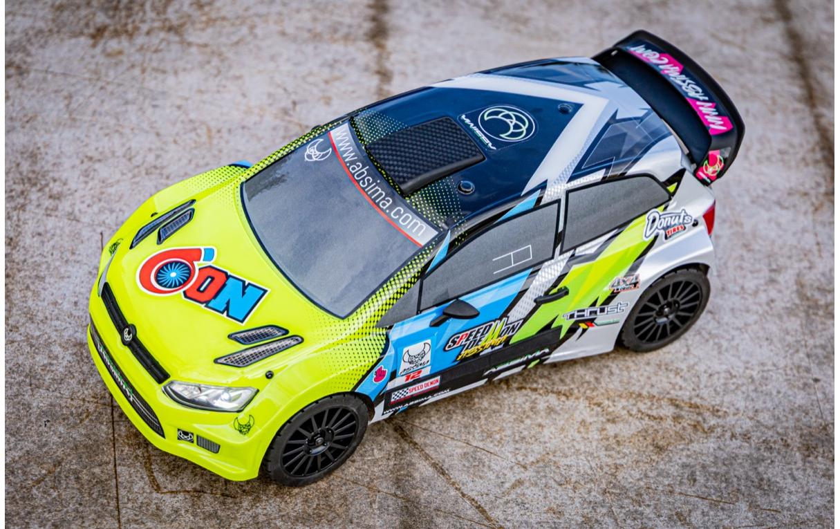 Absima Rally Car Speed Demon weiss, 4WD, RTR, 1:12