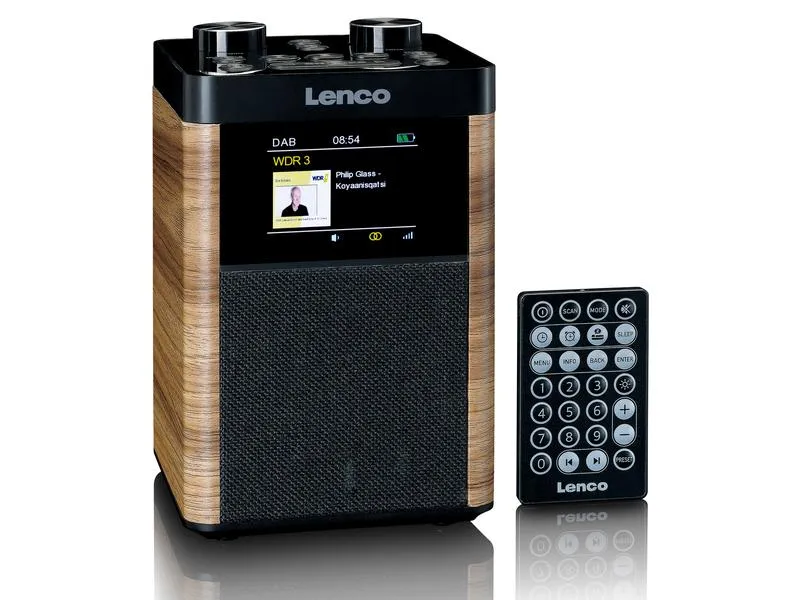 Lenco DAB+ Radio PDR-060WD Schwarz/Weiss