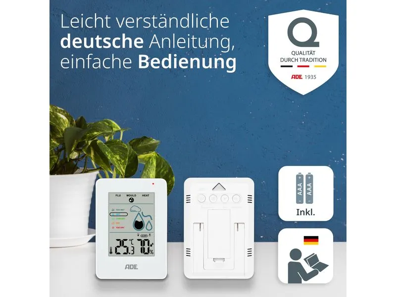 ADE Thermo-/Hygrometer digital Weiss ADE Thermo-/Hygrometer digital Weiss