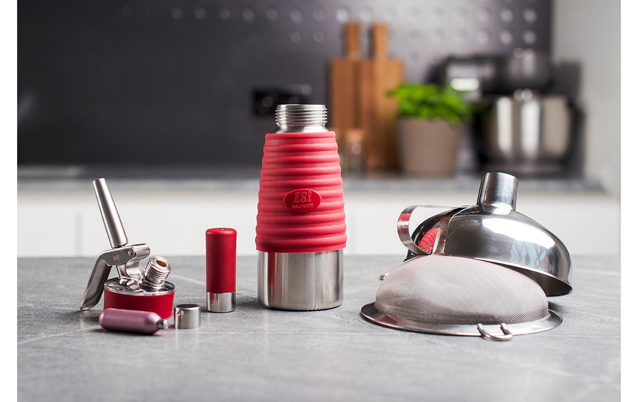 Kisag Hitzeschutz für 1 l Whipper Rot