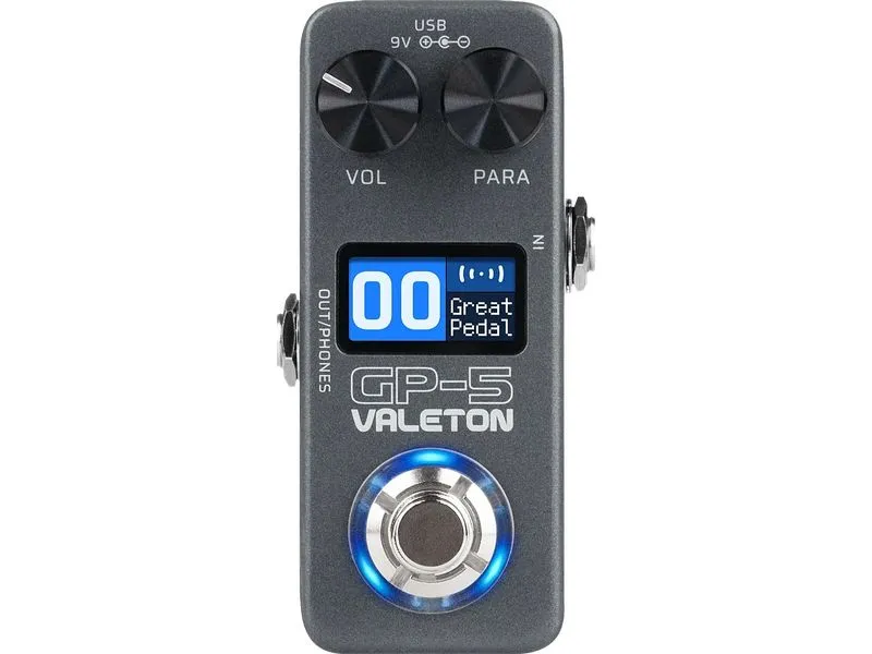 Valeton GP-5 Multieffektpedal mit Amp-Simulation und IR-Loader Valeton GP-5 Multieffektpedal mit Amp-Simulation und IR-Loader