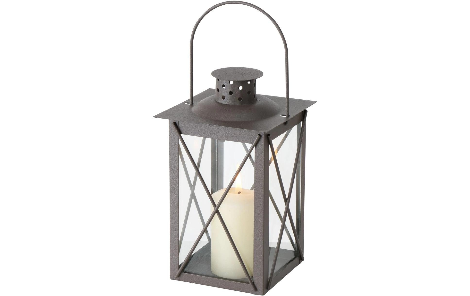 Boltze Laterne Farol 4-teilig, Braun/Transparent