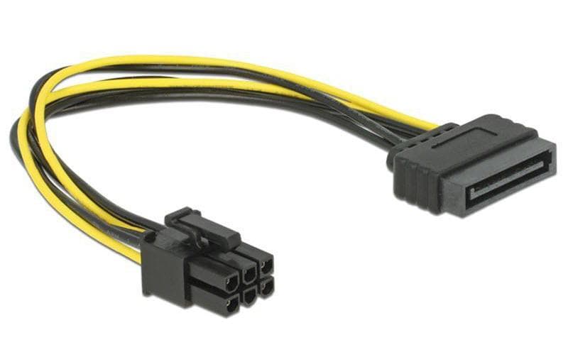 Delock Stromkabel 6Pin - SATA 20 cm Delock Stromkabel 6Pin - SATA 20 cm