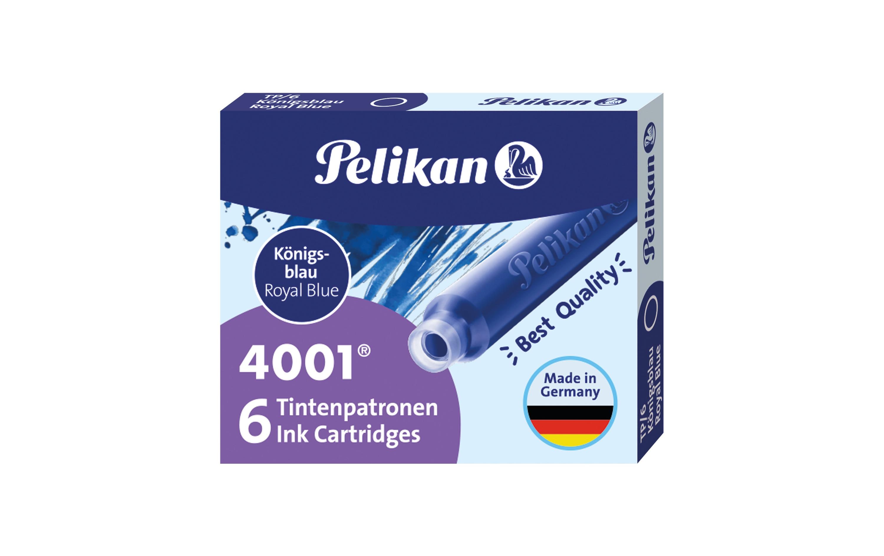 Pelikan Tintenpatrone 4001 Königsblau, 6 Stück