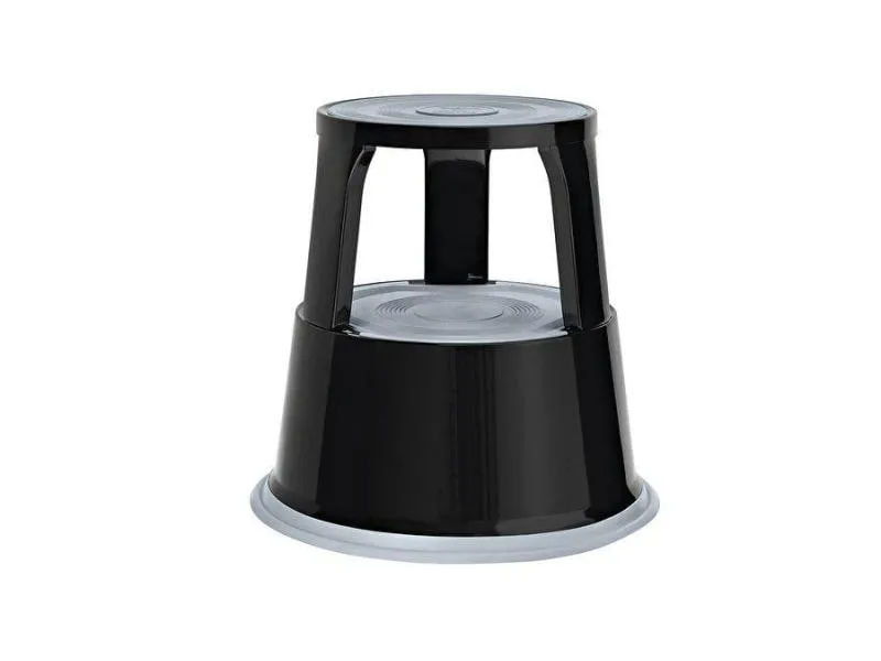 WEDO Rollhocker Step Metall, Schwarz