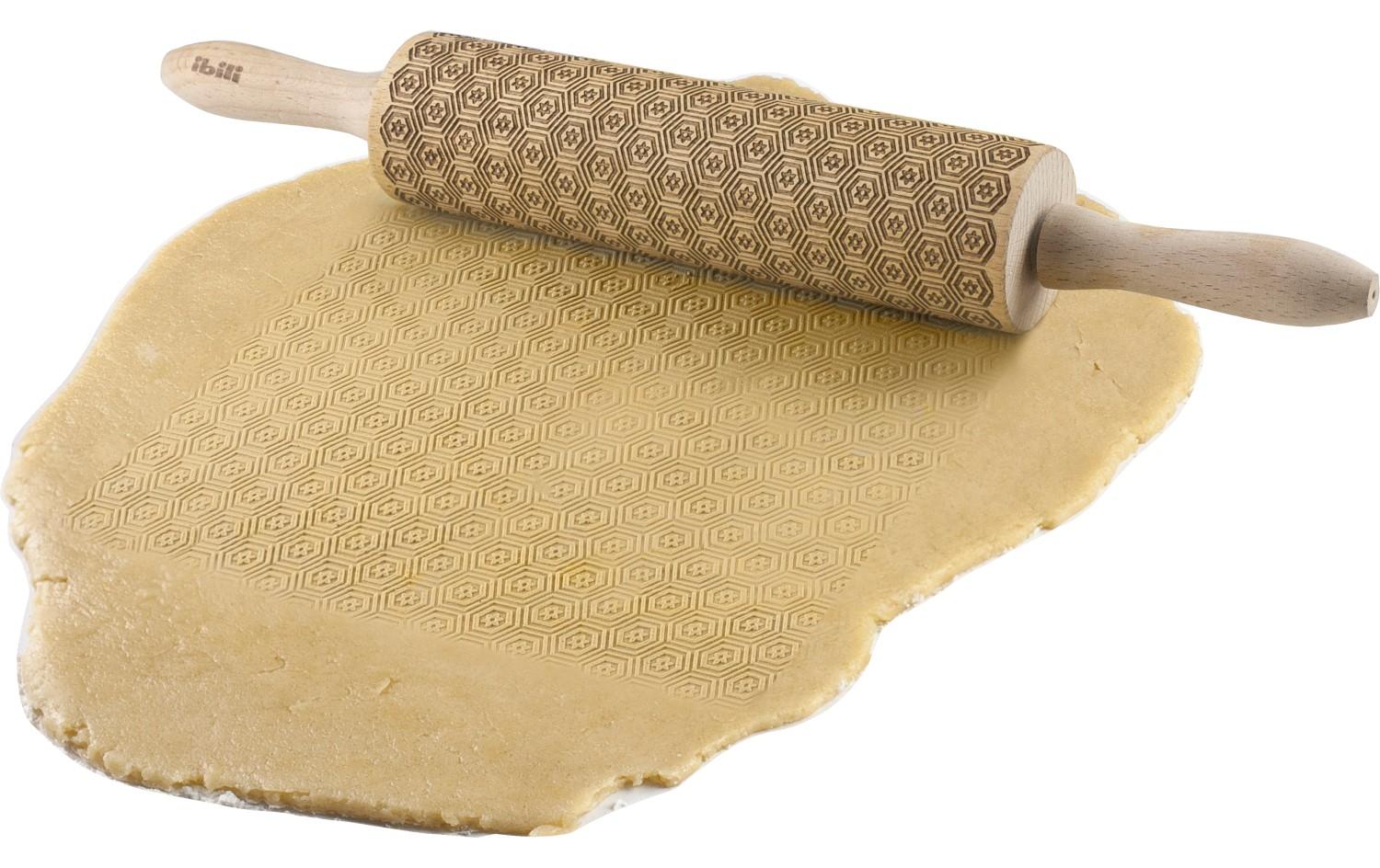 Ibili Wallholz mit Muster Deko 39.5 x 5 cm, Braun