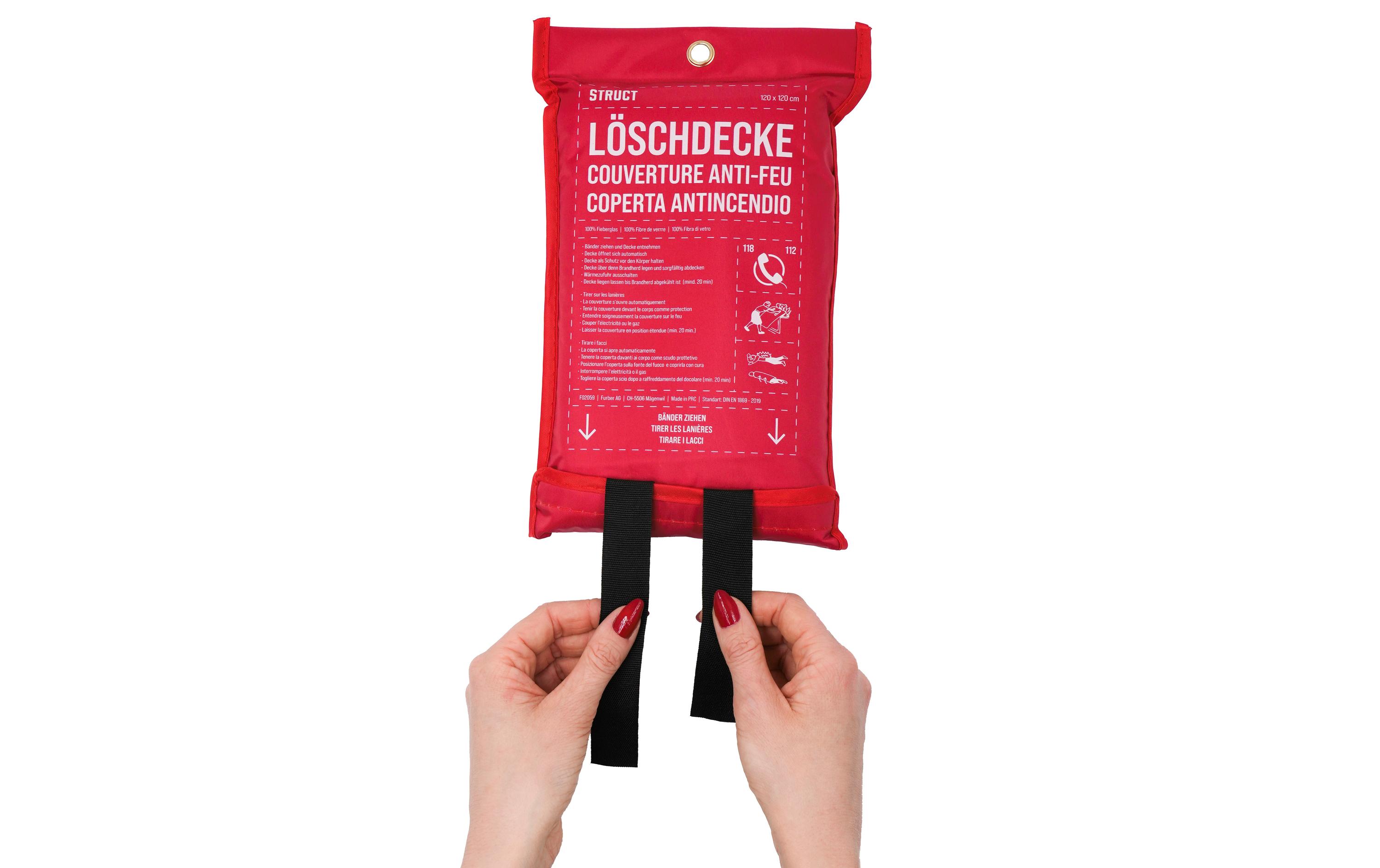 STRUCT Löschdecke 120 x 120 cm STRUCT Löschdecke 120 x 120 cm
