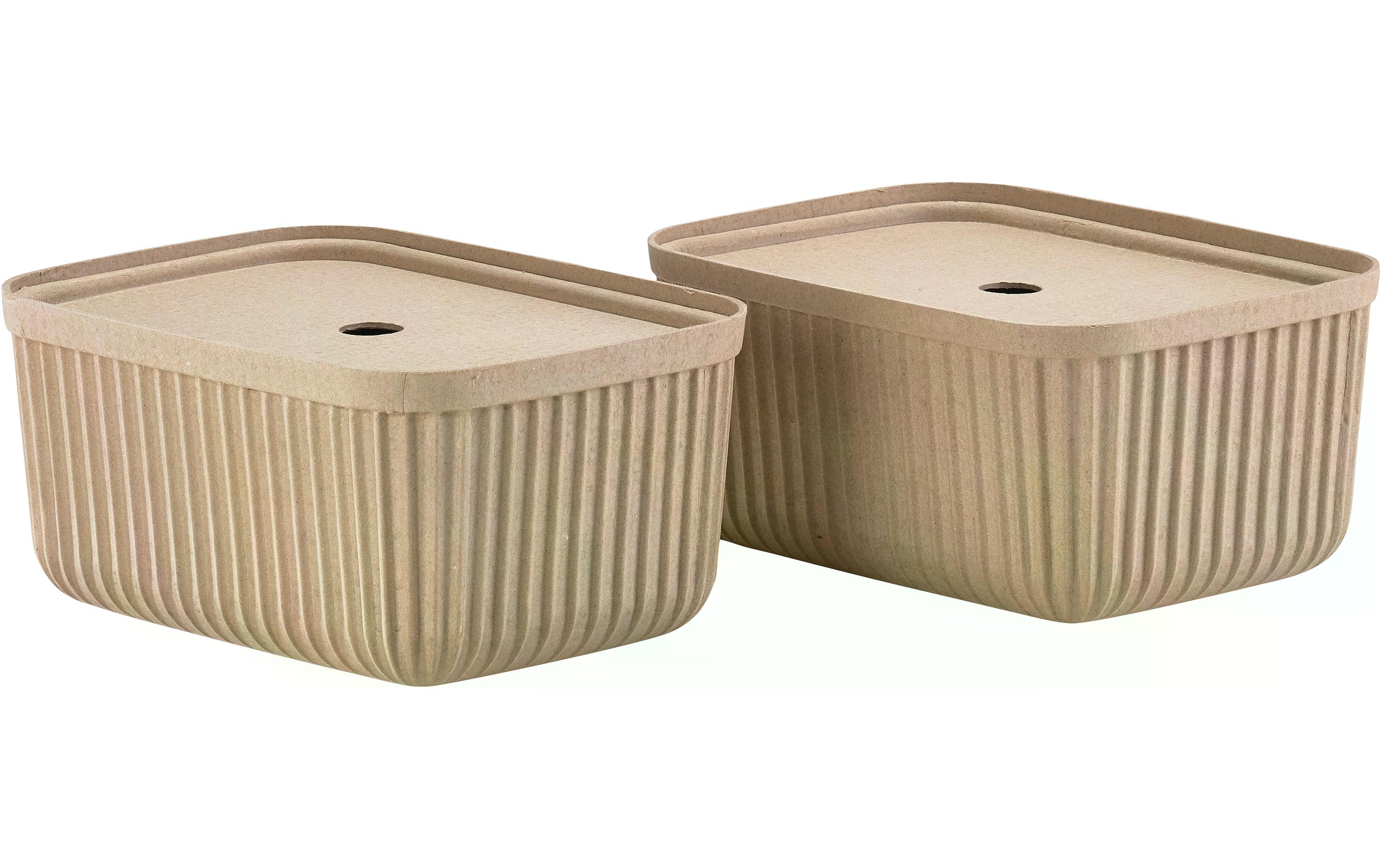 Zone Denmark Aufbewahrungsbox Pulp M 2 Stück, Beige